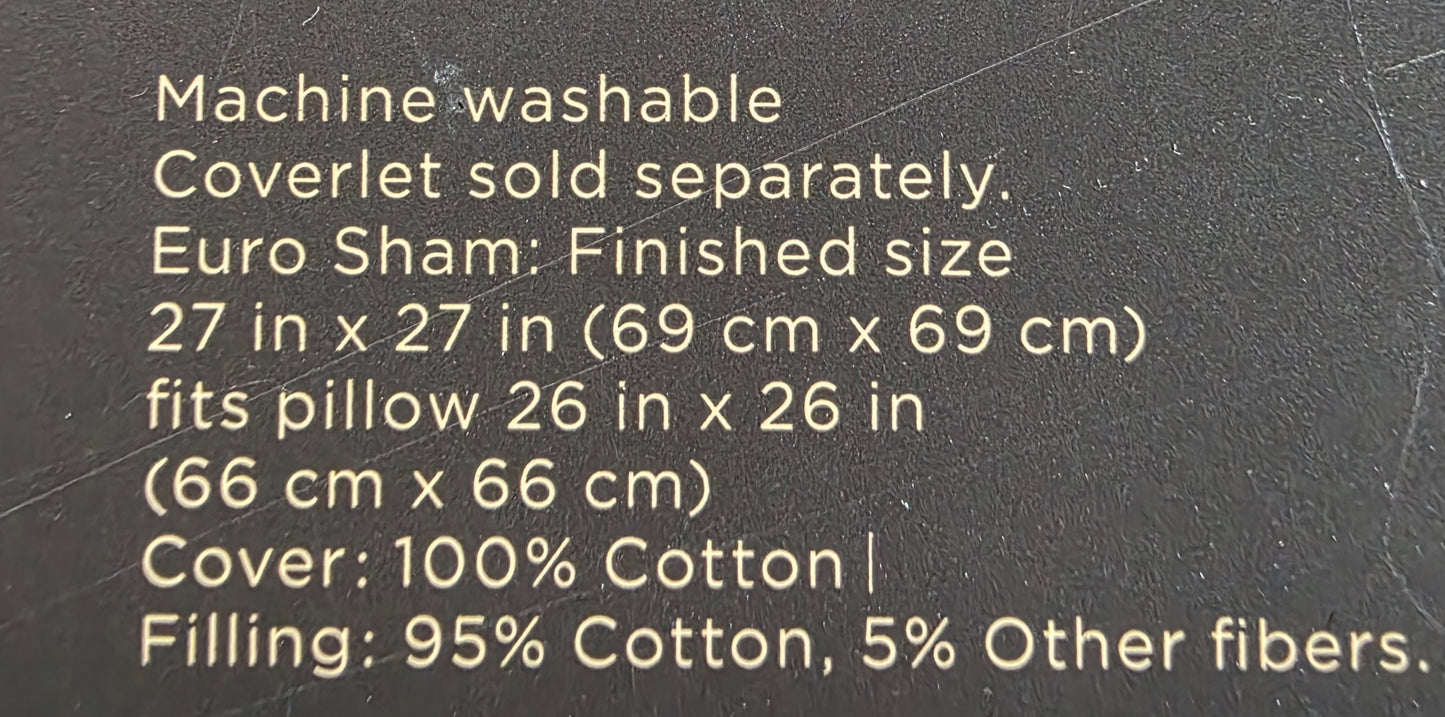 Loom & Forge Euro Sham Navy