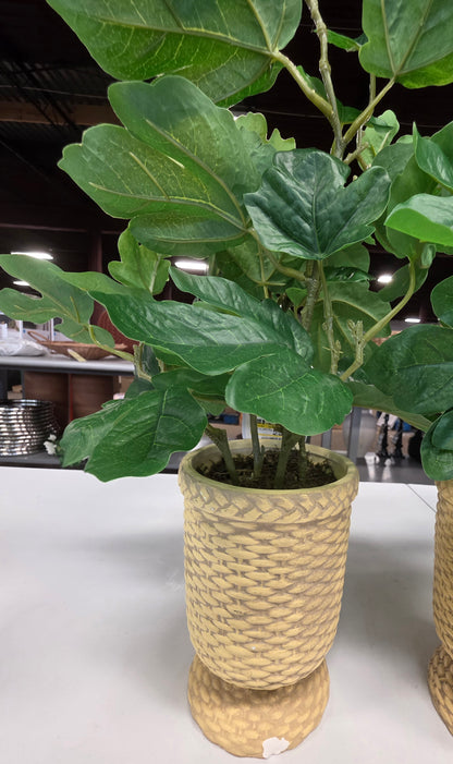 Faux Fig Leaf Arrangement 21" Studio McGee AS-IS