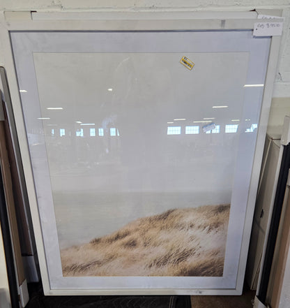 Framed underglass wall art - AS IS - BOTH HAVE SOME COSMETIC FLAWS (see pictures) - PICK UP ONLY