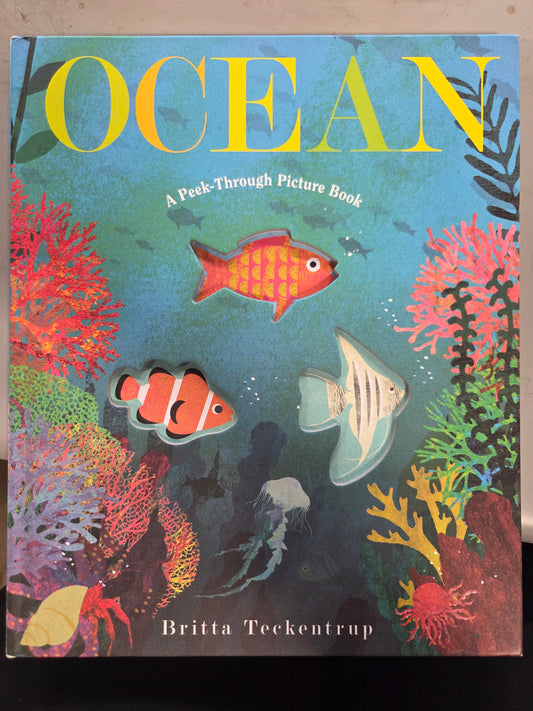 Ocean a peek- through picture book by Britta Teekentrup