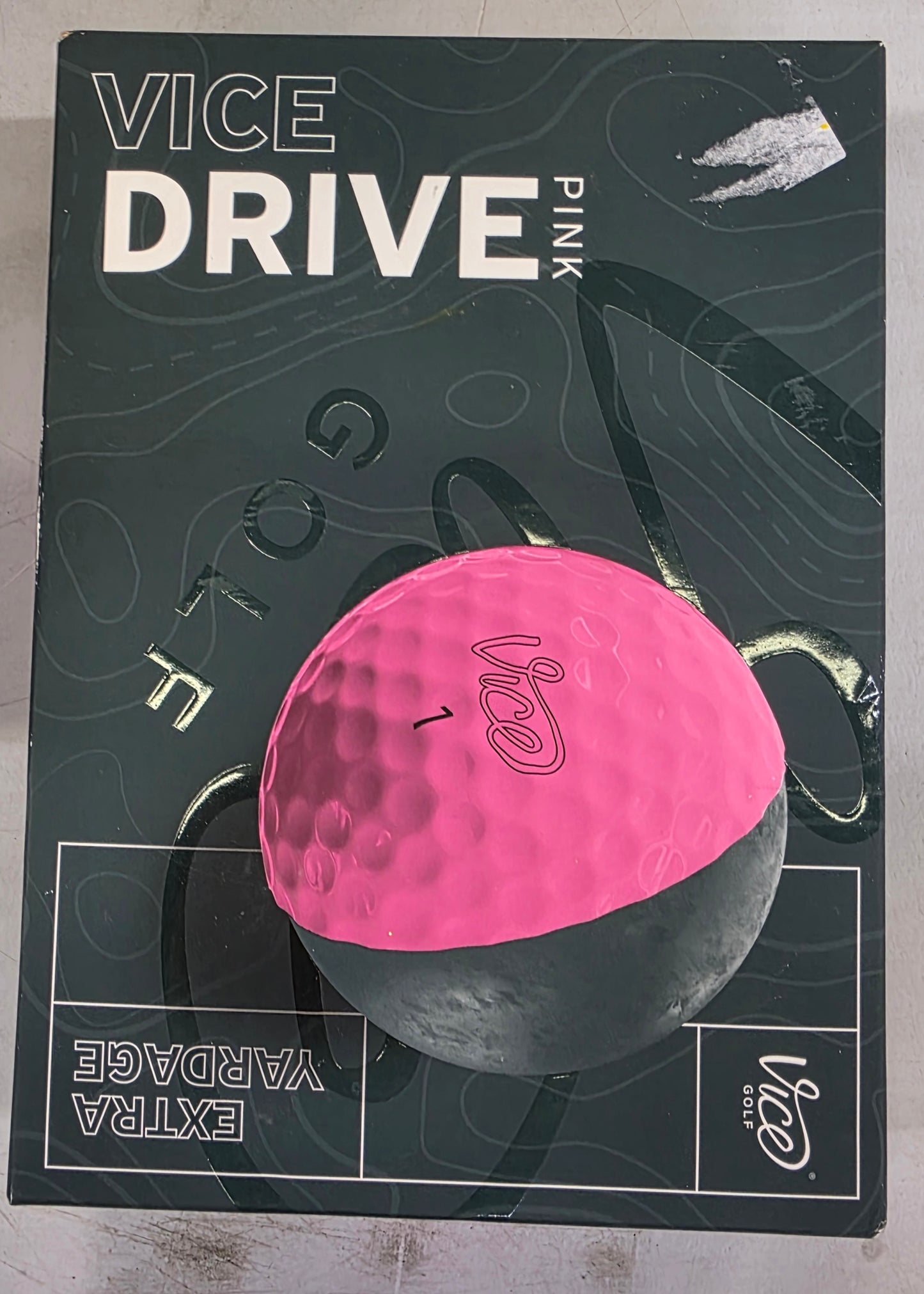 Vice Golf Vice Drive Golf Balls 12pk - Pink: Polybutadiene Core, Ionomer Shell