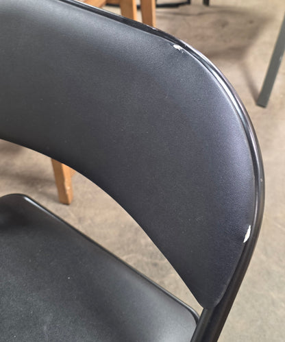 Black Folding Chair, AS-IS. PICKUP ONLY
