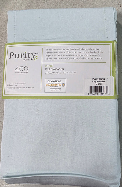 Purity Home King Pillowcase Set of 2