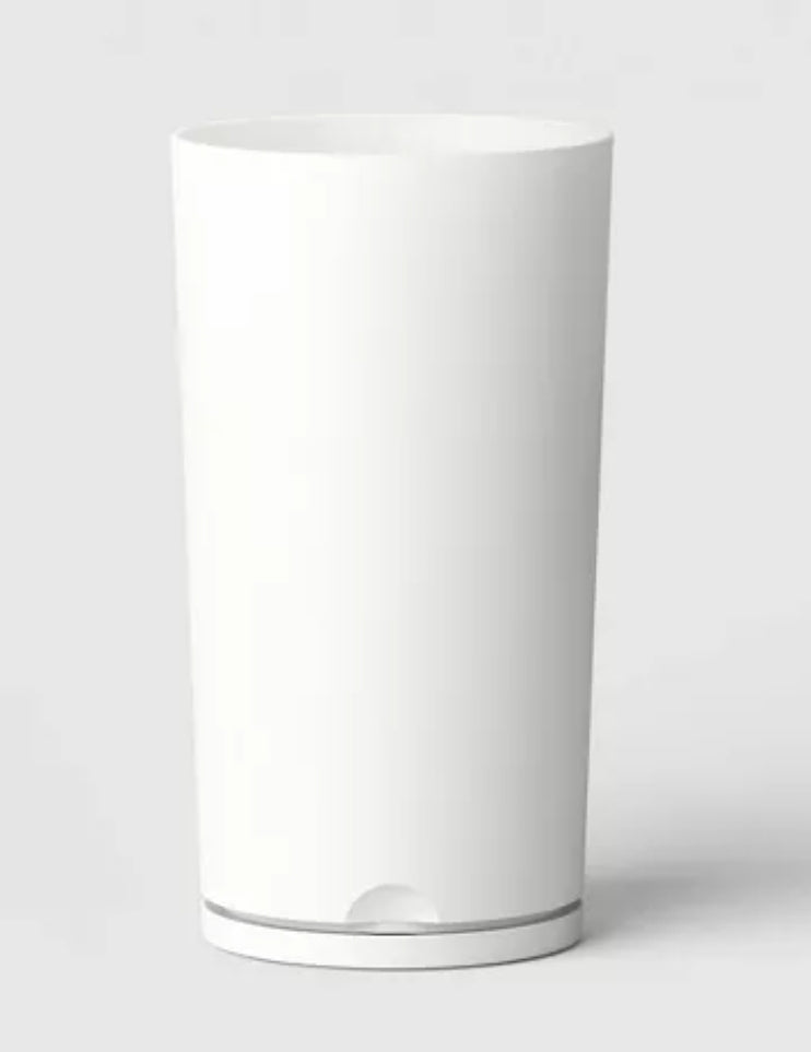Recycled Resin Indoor Outdoor Planter 12"x21" White