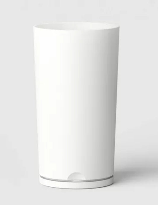 Recycled Resin Indoor Outdoor Planter 12"x21" White