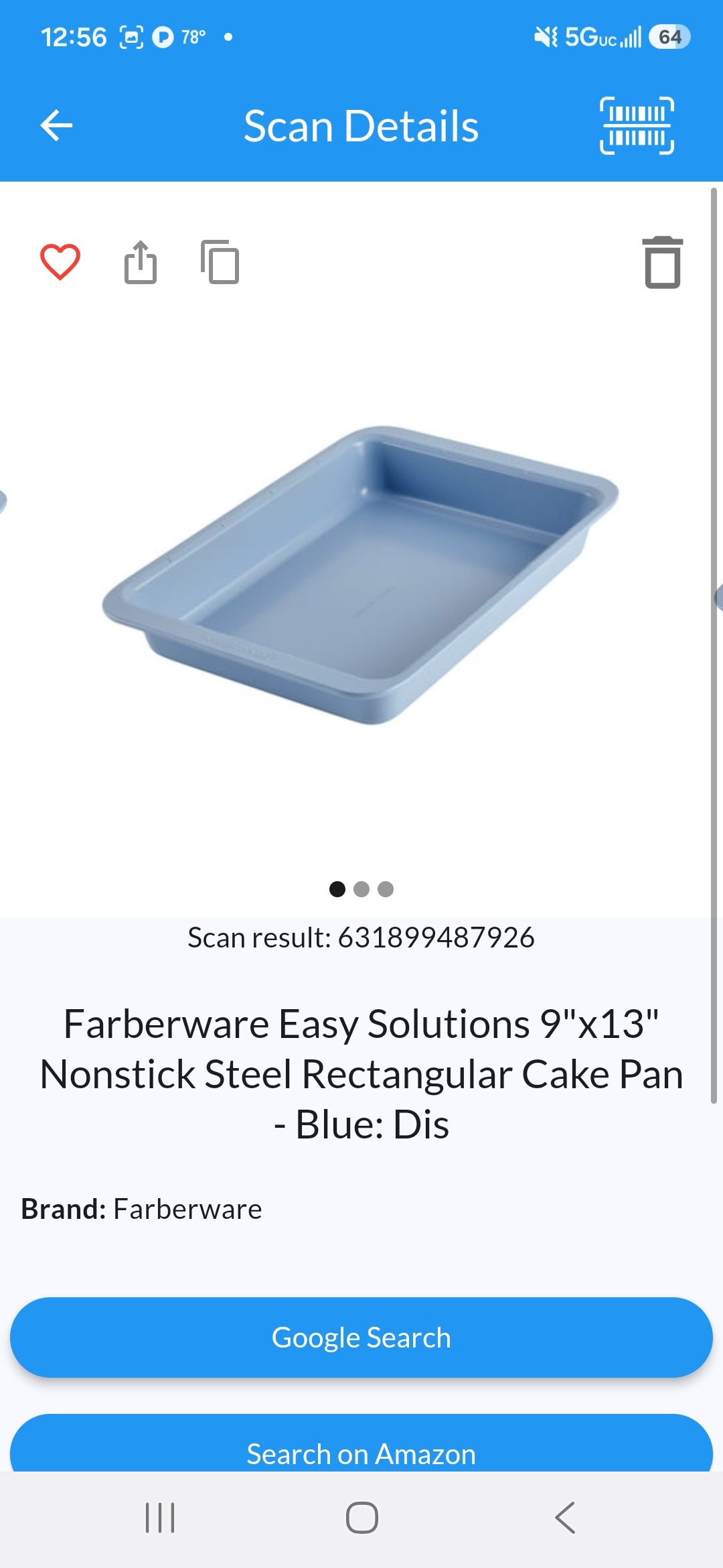 Farberware Easy Solutions 9X13 Non-Stick Cake Pan