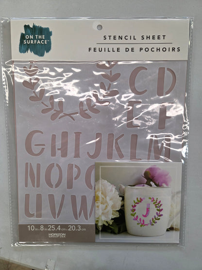 On the surface stencil sheet - 3pk