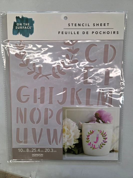 On the surface stencil sheet - 3pk