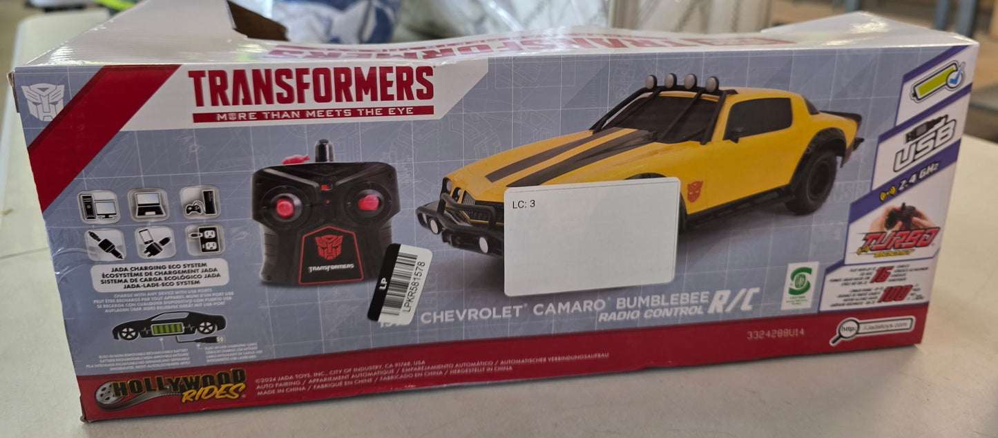 Jada Toys Transformers RC 1977 Chevrolet Camaro Bumblebee 1:16 Scale