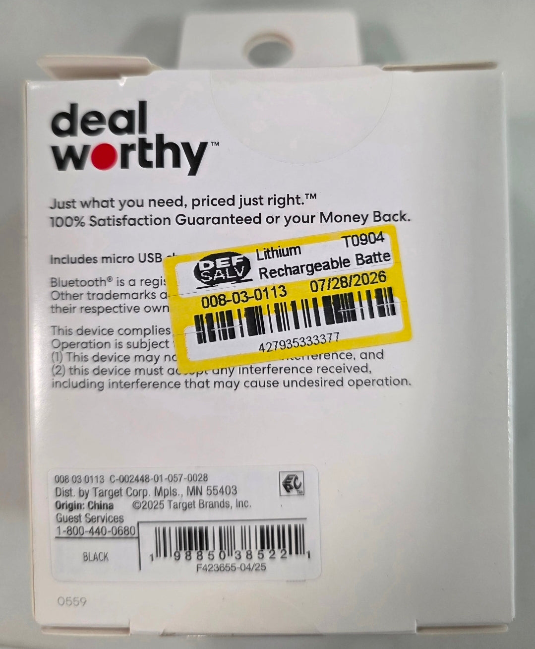 BULK 10 UNITS:  Rechargeable Battery Bluetooth Speaker - dealworthy™ Black: Portable, Wireless USB Connection