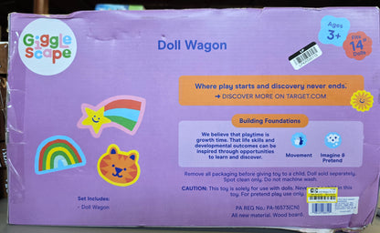 Gigglescape Doll Wagon for 14" - 16" Dolls  Baby Doll Accessory