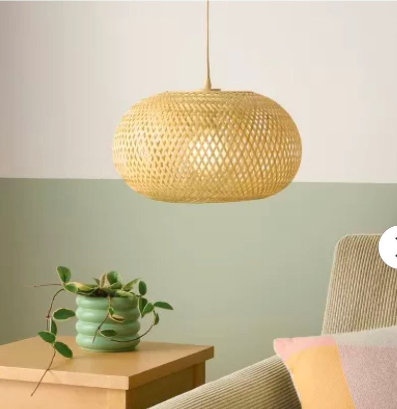 Bamboo Woven Pendant Light - Room Essentials™