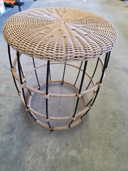 Southport Patio End Table Black/Brown