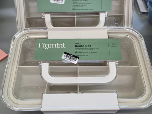 Bento Box - Large Plastic Snacklebox Cream Color