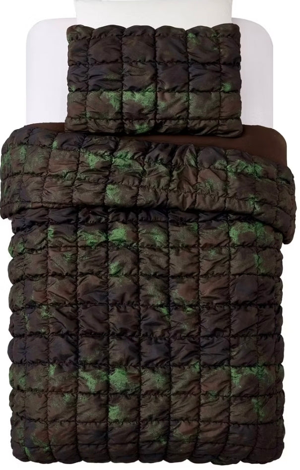 Camo Printed Twin Puffer Comforter & Sham