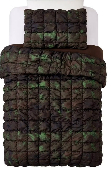 Camo Printed Twin Puffer Comforter & Sham