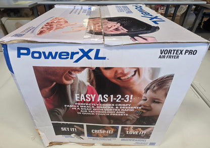 PowerXL Vortex Pro Air Fryer Black 8 Qt OPEN BOX PICKUP ONLY