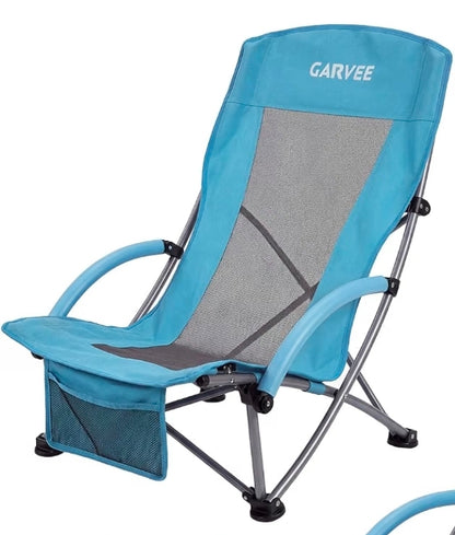 Garvee Low Back Folding Beach Chair PICKUP ONLY