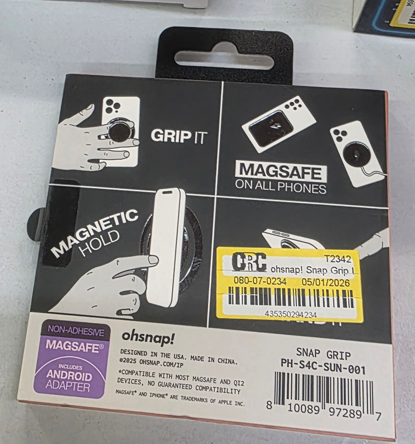 ohsnap! Snap Grip Luxe Magnetic Phone Grip - Blazed Sunset