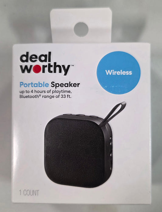 Rechargeable Battery Bluetooth Speaker - dealworthy™ Black: Portable, Wireless USB Connection