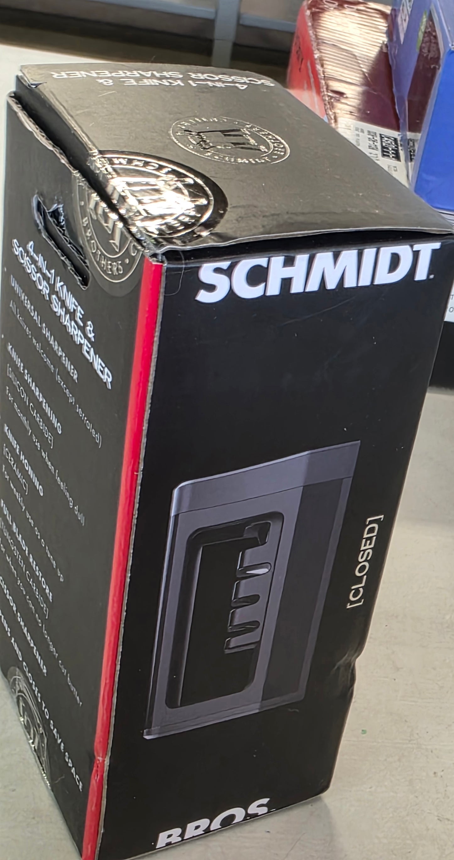 Schmidt Bros Cutlery 4-In-1 Compact Knife and Scissor Sharpener