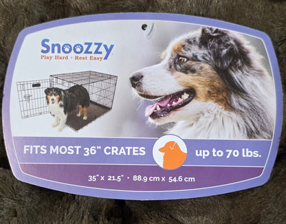 SnooZZy® Cozy Comforter Brown Dog Kennel Mat Large
