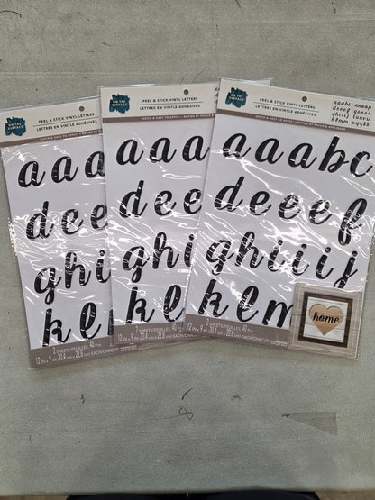 On the surface peel & stick vinyl letters - 3pk (40pcs per pack)