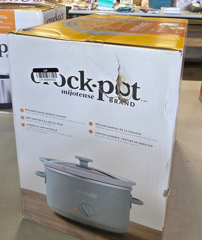 Crock Pot Slow Cooker Oval 4.5 QT Ocean Fog Color