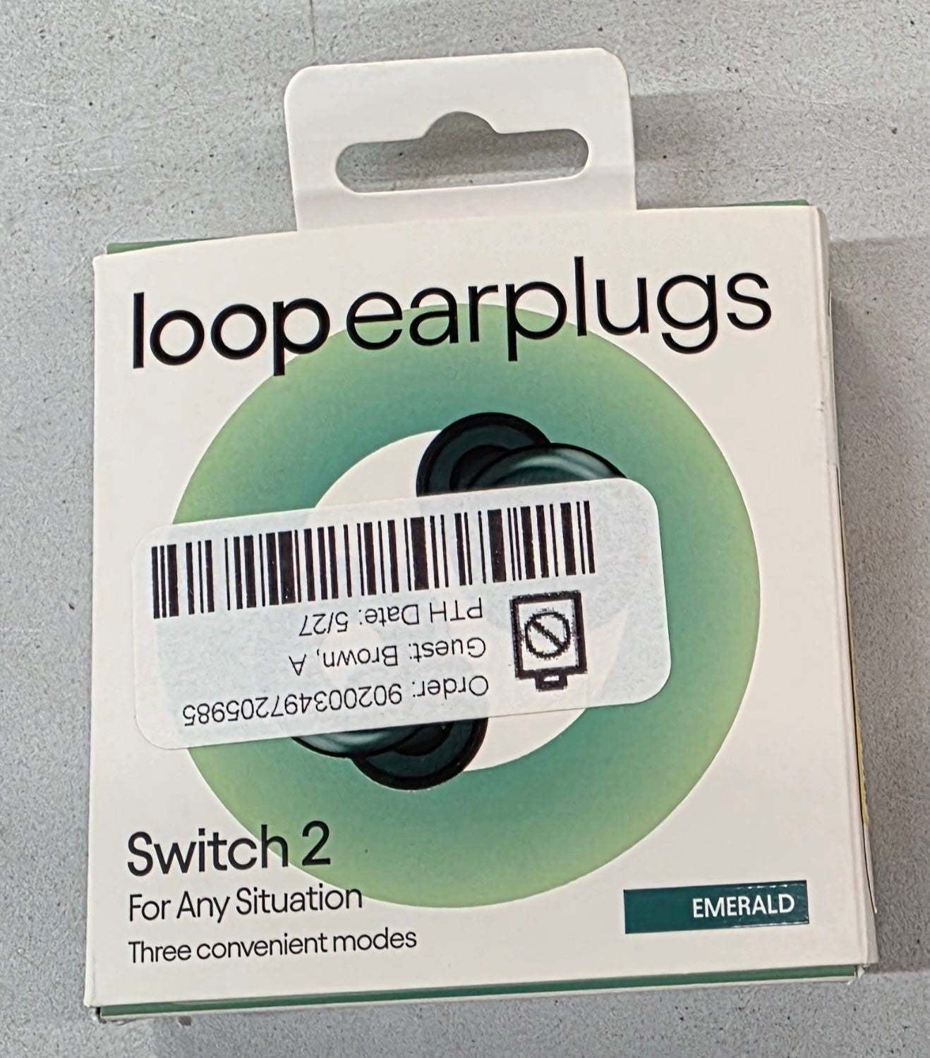 Loop Switch™ 2 Earplugs for Adjustable Volume Control and Instant Noise Relief - Emerald