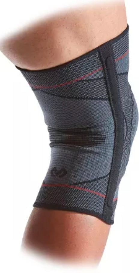 McDavid Sport Knee Knit Sleeve with Buttress and Stays - Gray - L/XL DAMAGED PACKAGE