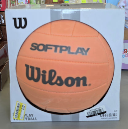 Wilson
Wilson Soft Play Volleyball - Orange: Regulation Size, EVA Shell & Fill, 8.2" Diameter, Sports Ball