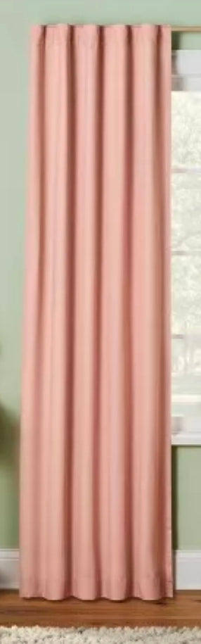 Blackout Curtain 42" x 84" Blackout Twill Solid Kids' Panel Pink