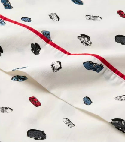 Full Sheet Set Hot Wheels Classic Car Kids' Cotton Sheet Set Cream - Hot Wheels
