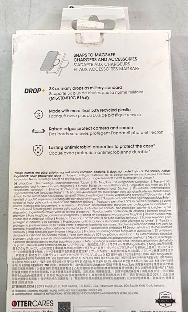OtterBox iPhone 14 Pro Max Symmetry Clear Plus Case with MagSafe - Clear: Bump & Impact Resistant