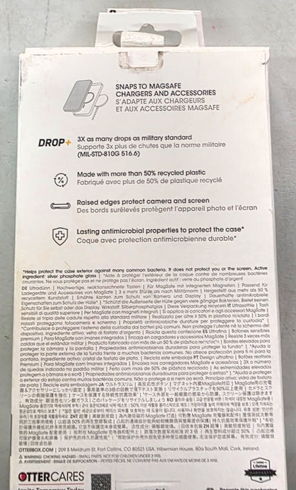 OtterBox iPhone 14 Pro Max Symmetry Clear Plus Case with MagSafe - Clear: Bump & Impact Resistant