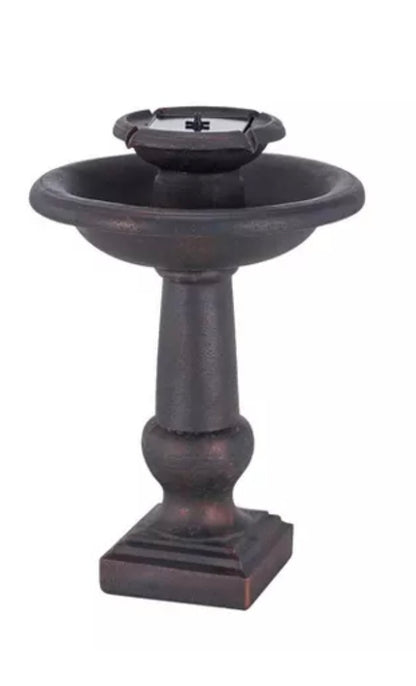 Smart Solar 30.5" Chatsworth intelliSOLAR 2-Tiered Fountain with Remote - Bronze PICKUP ONLY
