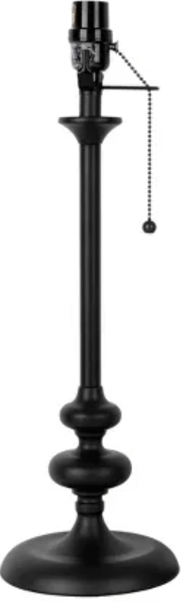 Large Stick Lamp Base Black - Threshold™: ETL Listed, Metal