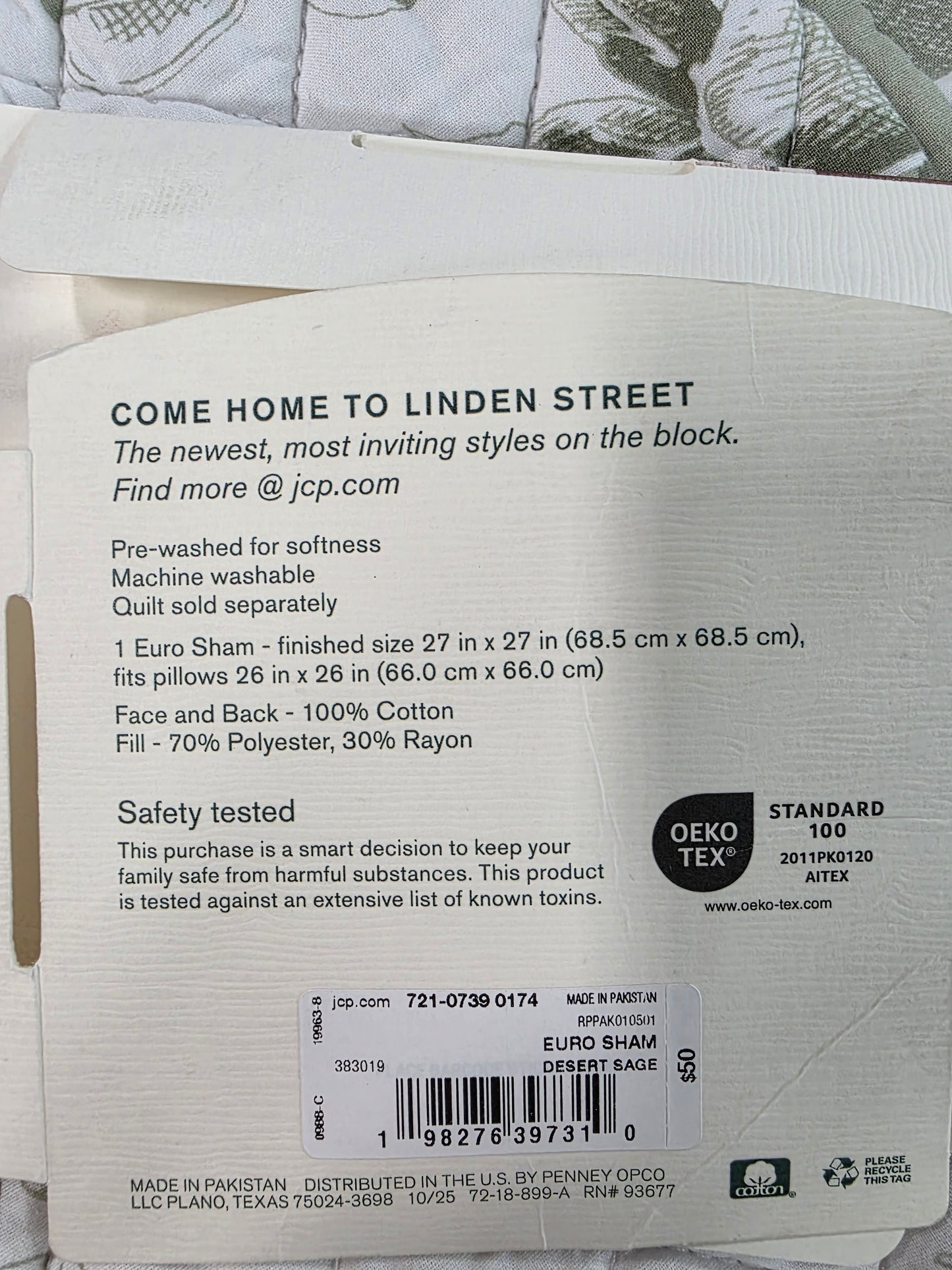 Linden Street Euro Sham
