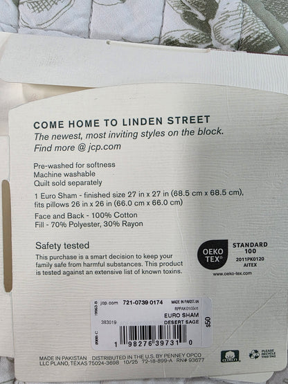Linden Street Euro Sham