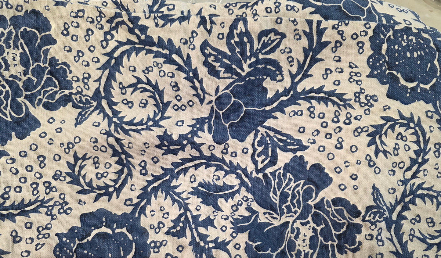 VHC Brands Dorset Navy Floral Pillowcase Set of 2 King