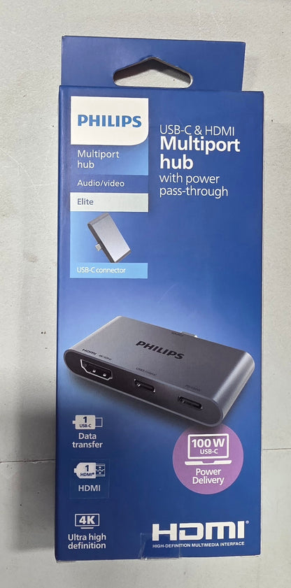 Philips USB-C & HDMI Hub with Power Delivery