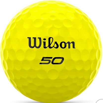Wilson Fifty Elite Yellow Golf Balls - 12pk