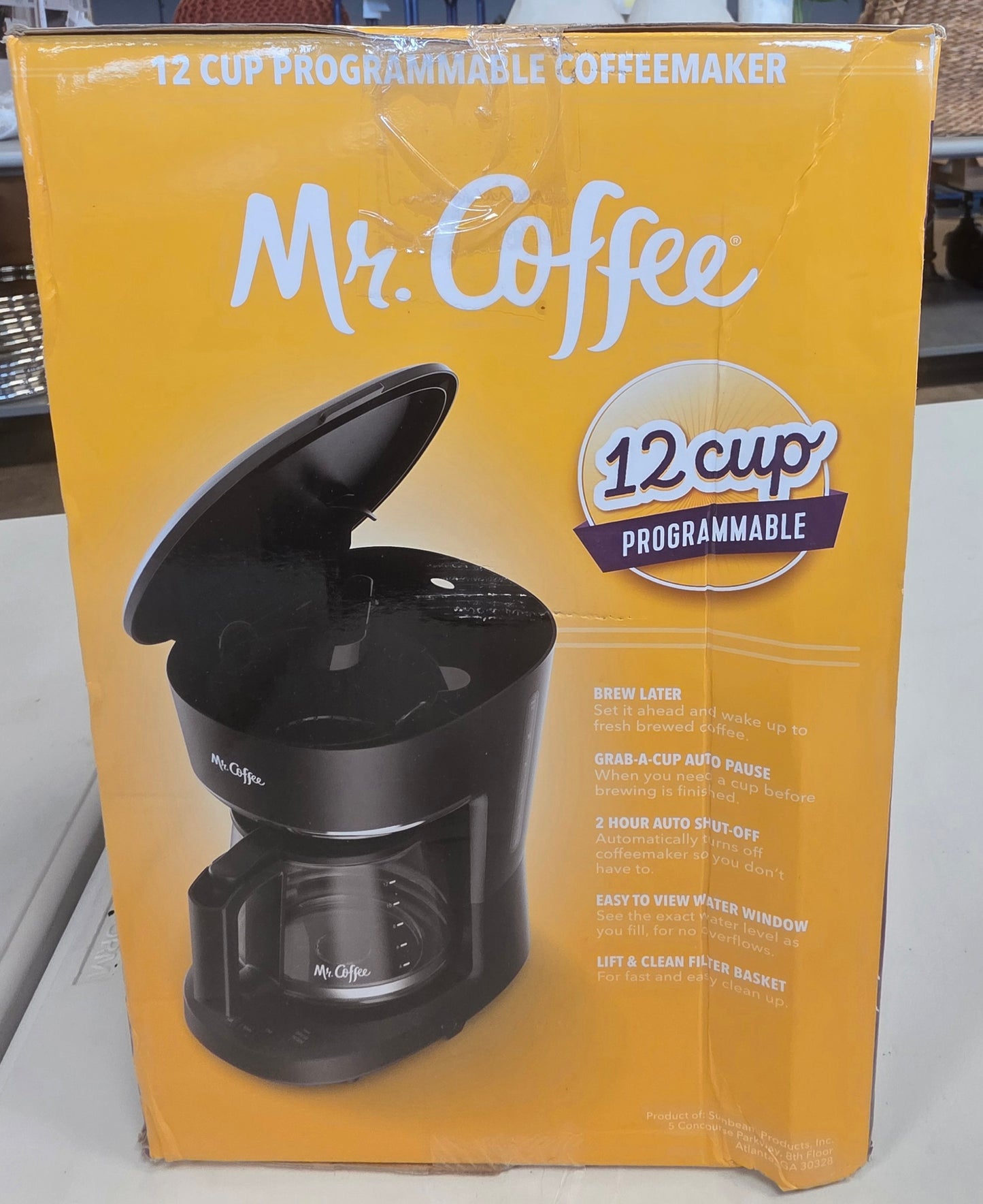 Mr. Coffee 12-Cup Programmable Coffee Maker Black OPEN BOX PICKUP ONLY
