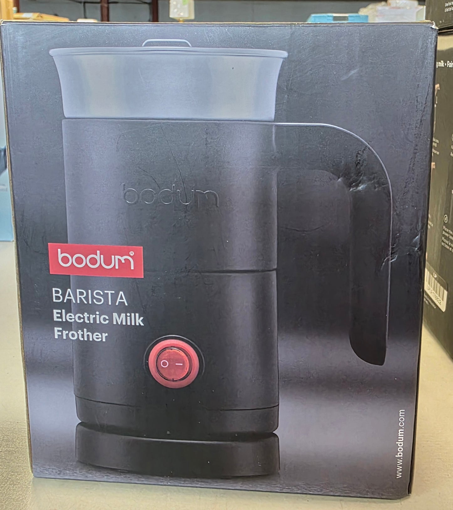 Bodum Milk Frother with handle Black: Electric Coffee & Milk Steamer
