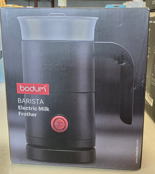 Bodum Milk Frother with handle Black: Electric Coffee & Milk Steamer