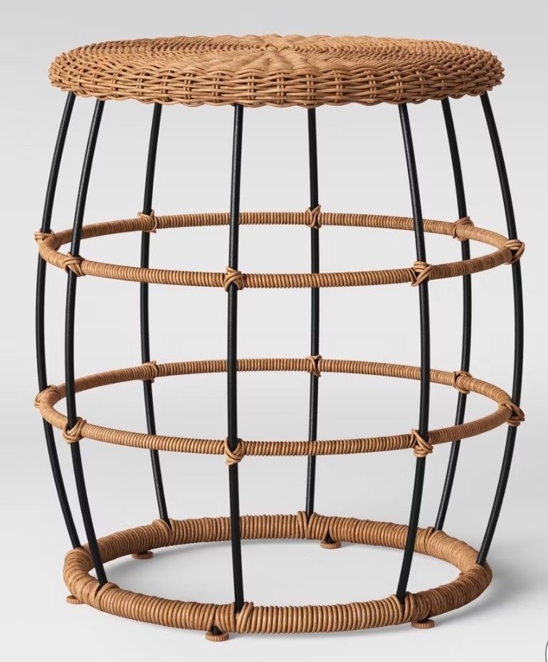 Southport Patio End Table Black/Brown