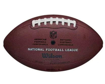 Wilson The Duke Replica Football: Regulation Size, Leather Composite, Butyl Bladder