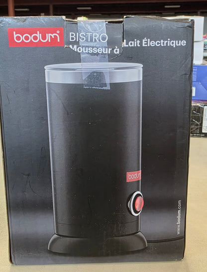 Bodum Bistro Electric Milk Frother Black: Stainless Steel