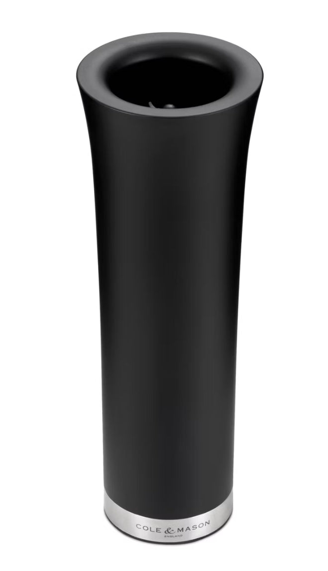 Cole & Mason Electric Gravity Salt and Pepper Grinder Black