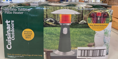 Cuisinart Tabletop Patio Heater Sage Green OPEN DAMAGED BOX PICKUP ONLY